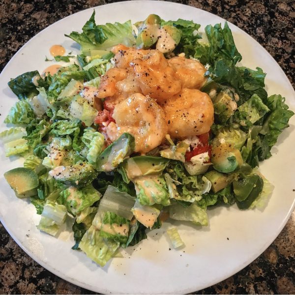 Summer Fridays Sweet Chili Sriracha Shrimp Salad LSquared